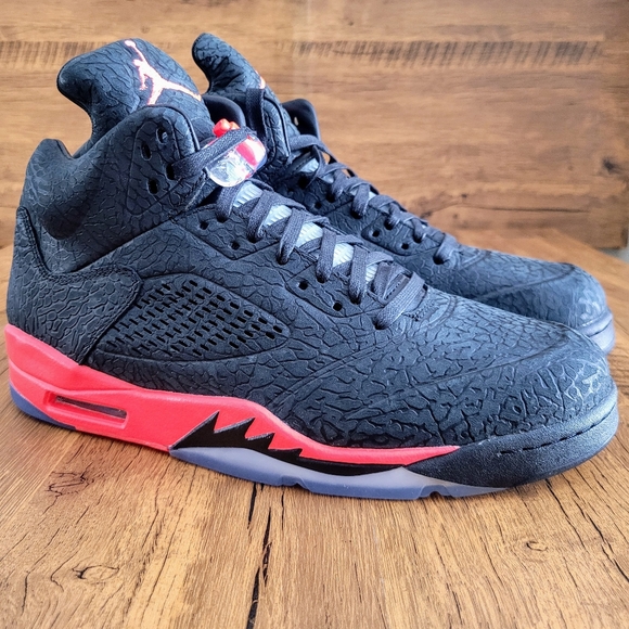 Nike Air Jordan 5 Retro 3Lab5 Infrared 2013 #599581 010 Men's Size 12 New - Picture 3 of 12